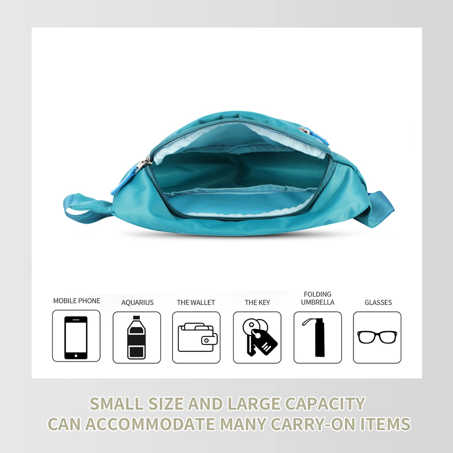 Belt Pouch Double Zip