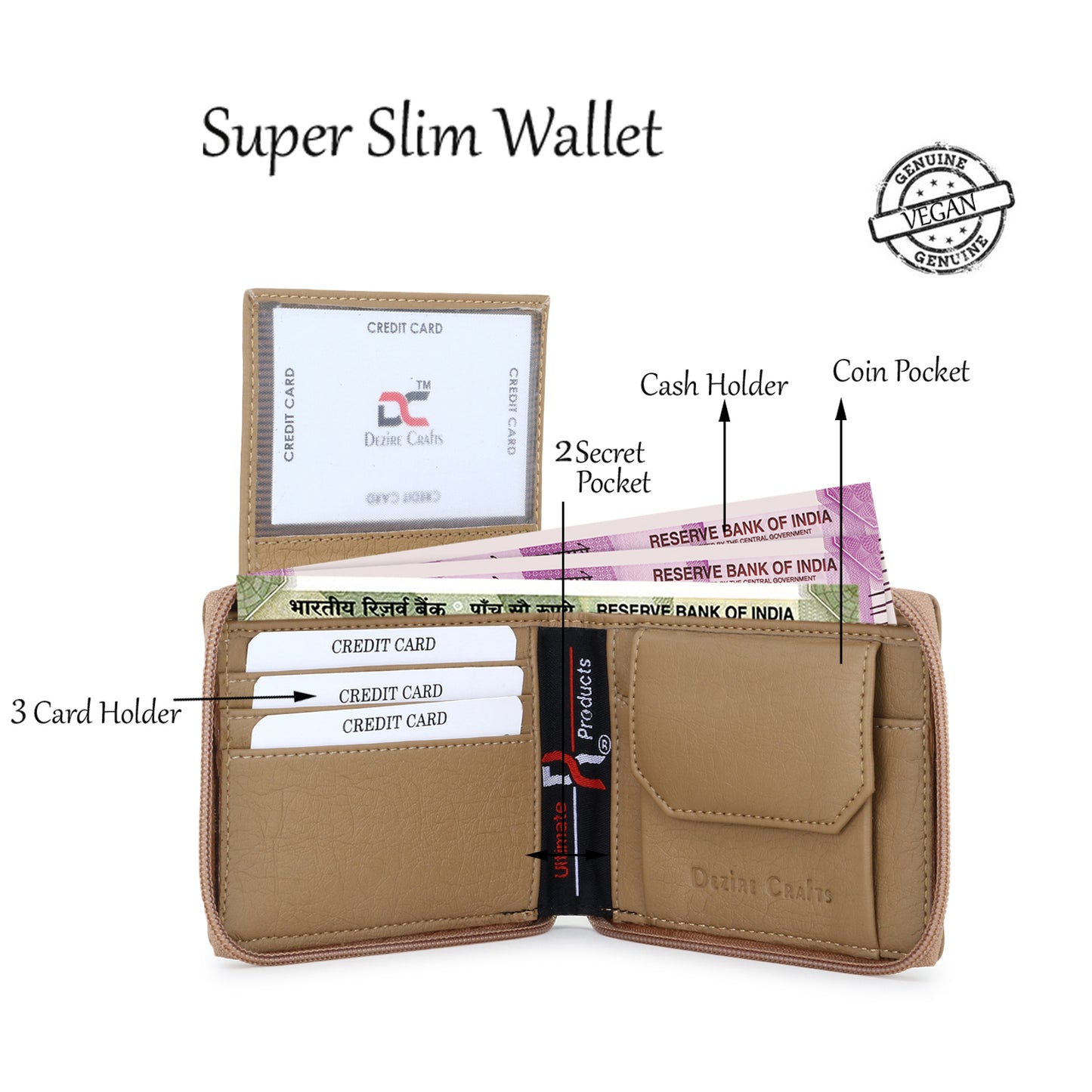 Lehar Round Zip (CPJ) Wallet