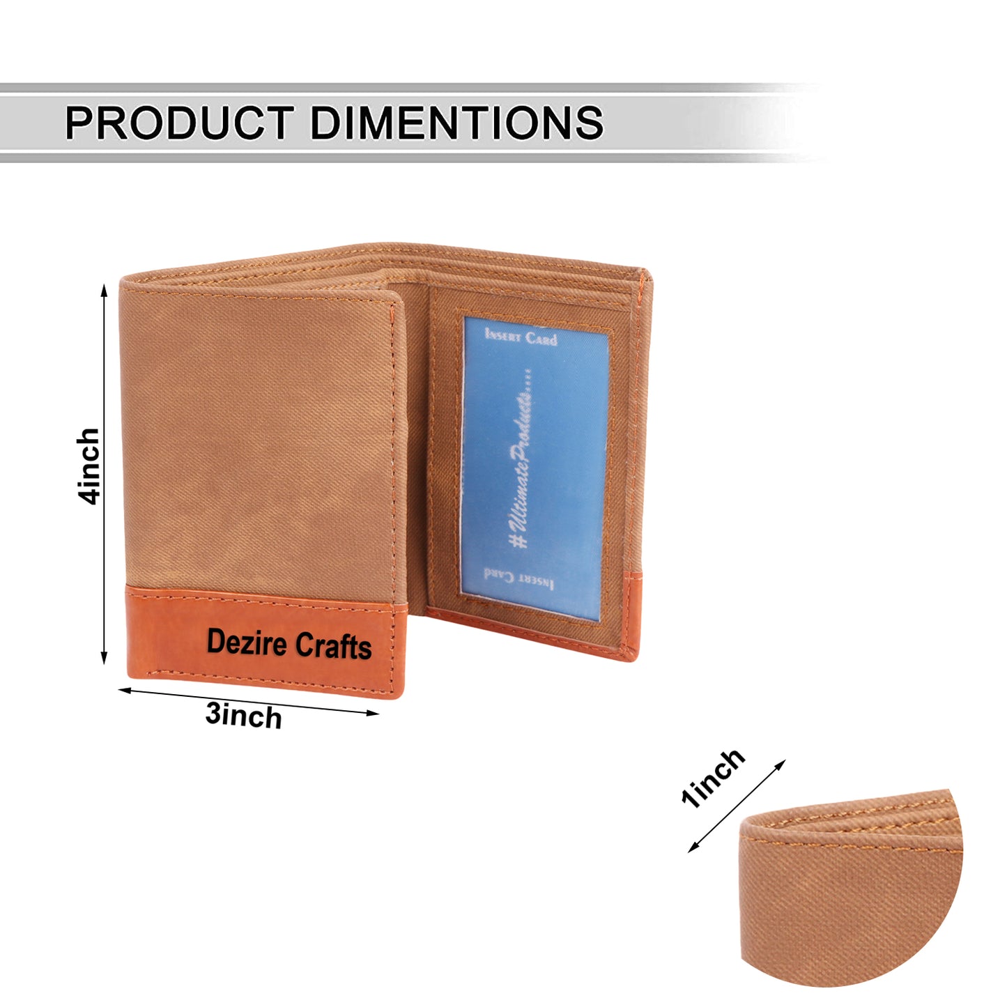 Jeans Tri-Fold Contrast Palla Wallet (CPW)